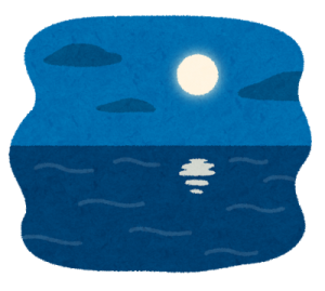 夢占い診断の意味「月が海からのぼる」