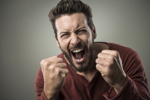 Angry Man Shouting Out Loud