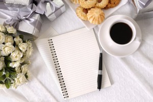 bigstock-Wedding-Gifts-With-Notebook-An-pen-note-white-cofee-bara