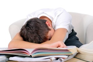 Tired Student Sleep