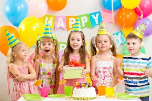 Kids Or Children On Birthday Party