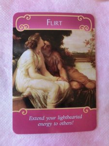 ワンポイントカード： Flirt（＝気のあるそぶり）